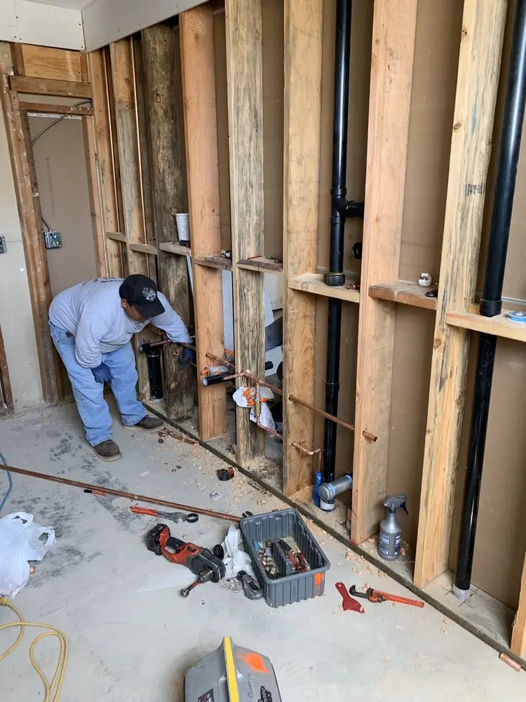 Commercial rough-in plumbing for Gas Line Repair in New Castle Junction